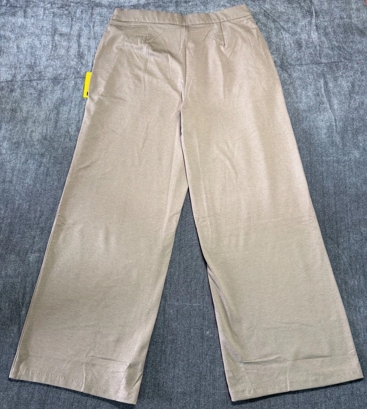 NWT Member's Mark Wide Leg Trouser Women's Medium Slash Pockets Casual Wear