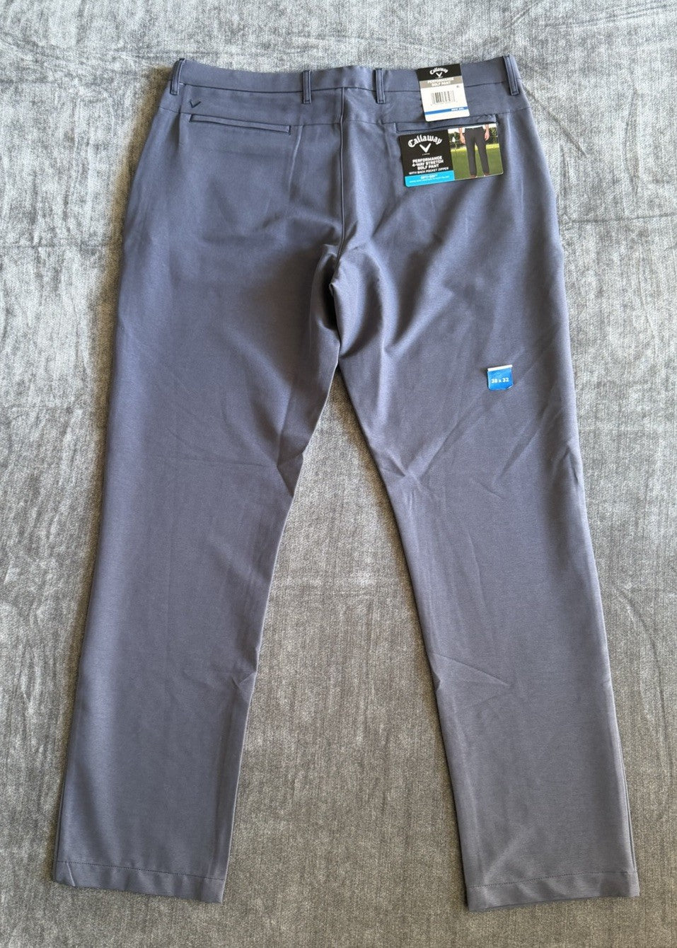Callaway Opti-Dri Stretch Golf Pants Mood Indigo Men's 38x32 Performance NWT