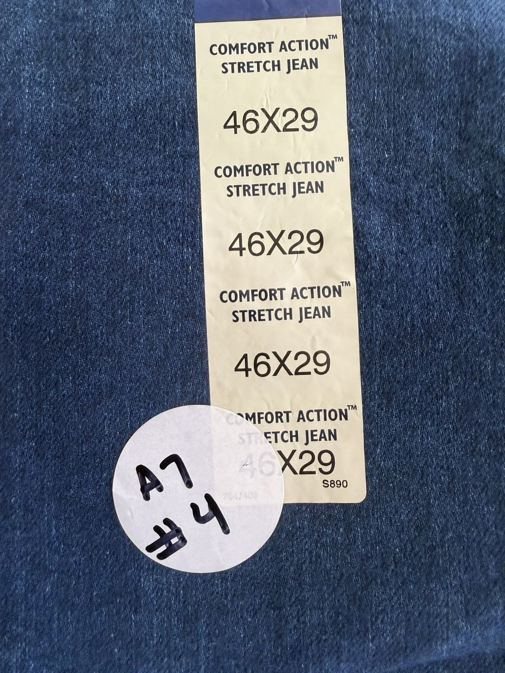 Basic Editions Regular Fit Flex Men’s 46W X 29L Denim Blue Dark Jeans NWT