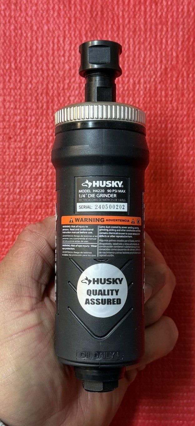 NEW Husky H4220, 1/4 in. Straight Die Grinder comes w/ OG Box