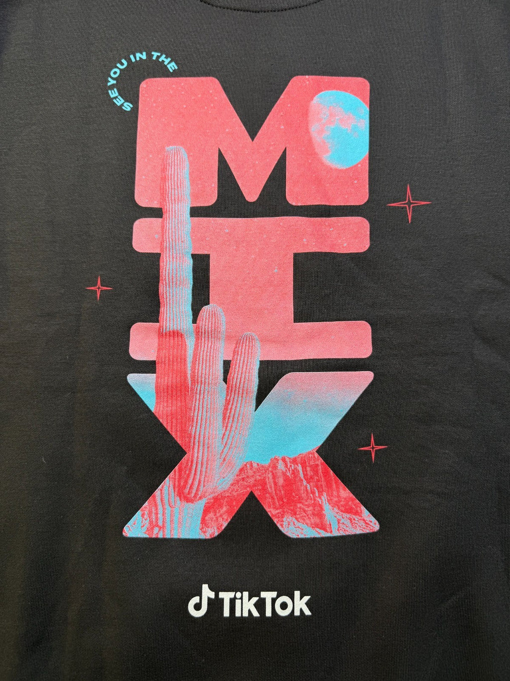 NWT TikTok See You In The Mix T-Shirt Men's Medium Black Graphic Short Sleeve