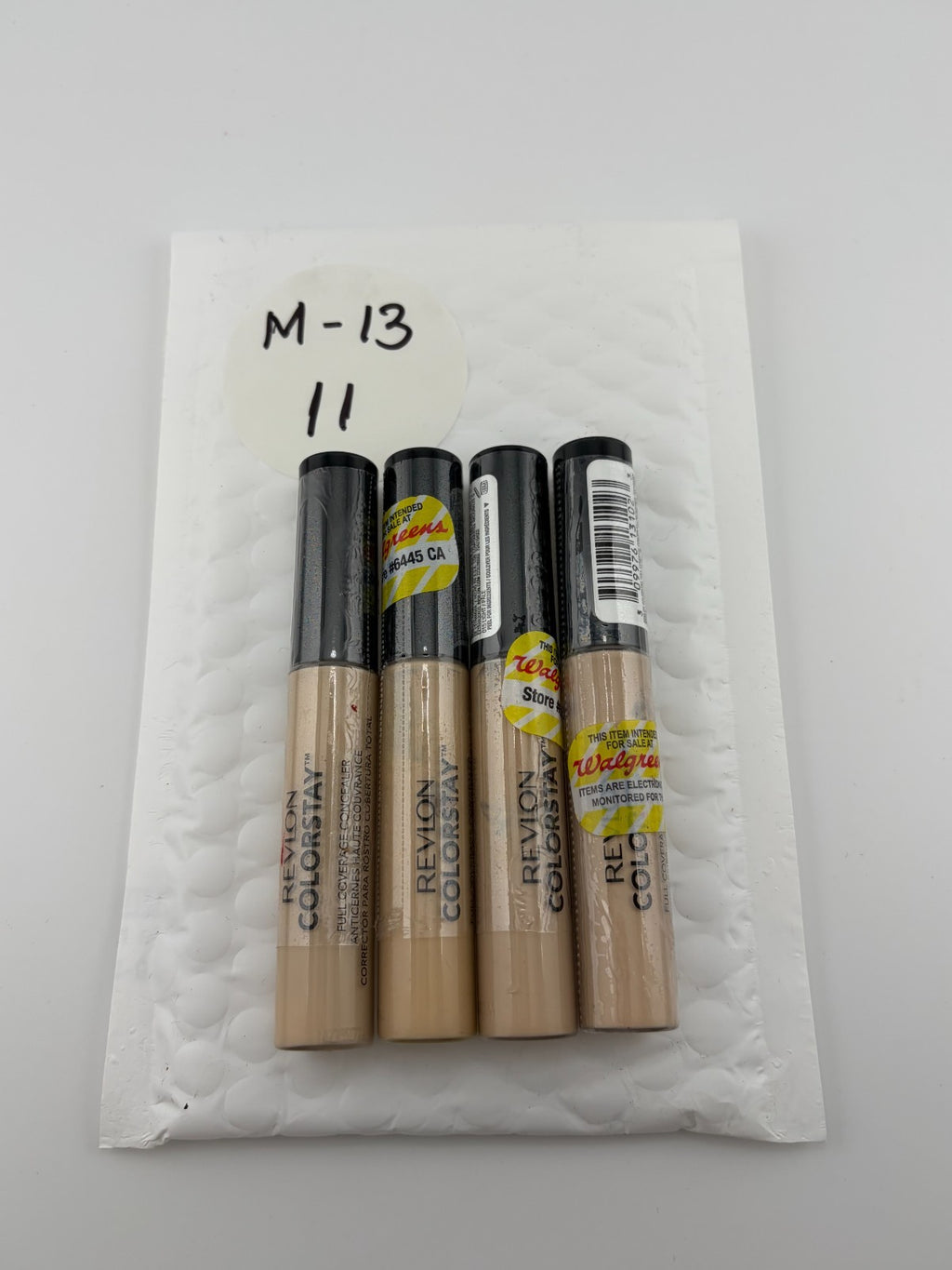 Revlon ColorStay Full Coverage Concealer Makeup 18M 015 Light Pale - Set of 4