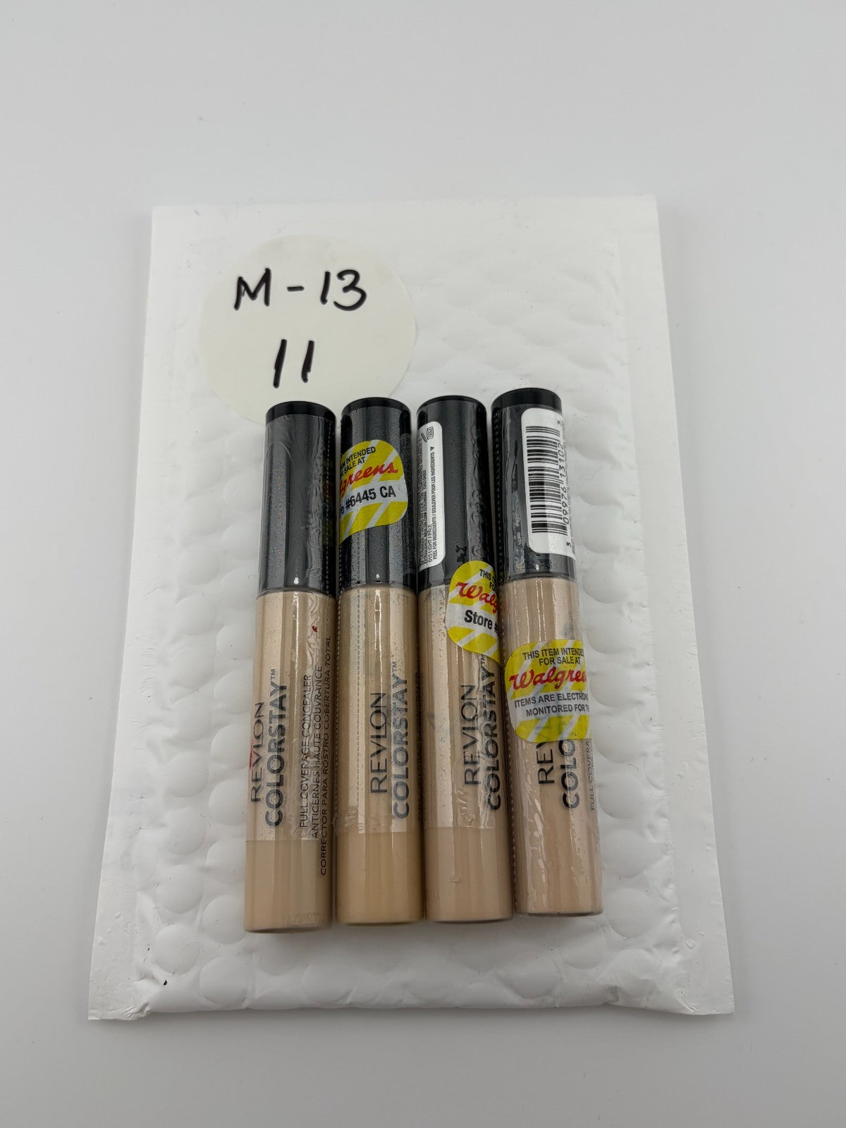 Revlon ColorStay Full Coverage Concealer Makeup 18M 015 Light Pale - Set of 4