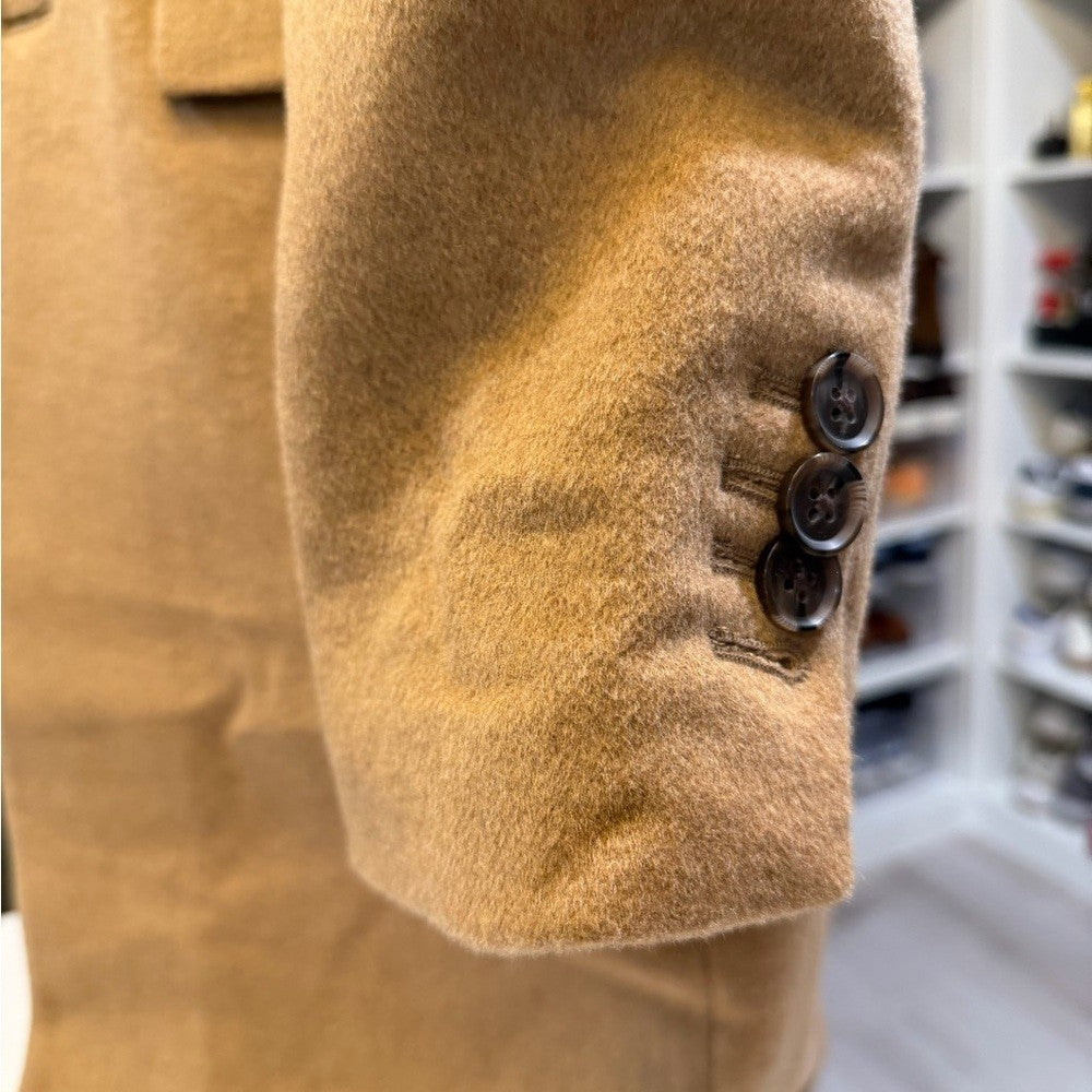 Wool Men's Tan Overcoat - Brand new