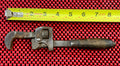 Vintage PEXTO Tools 8” Adjustable Pipe Wrench w/Wood Handle Made in USA M2