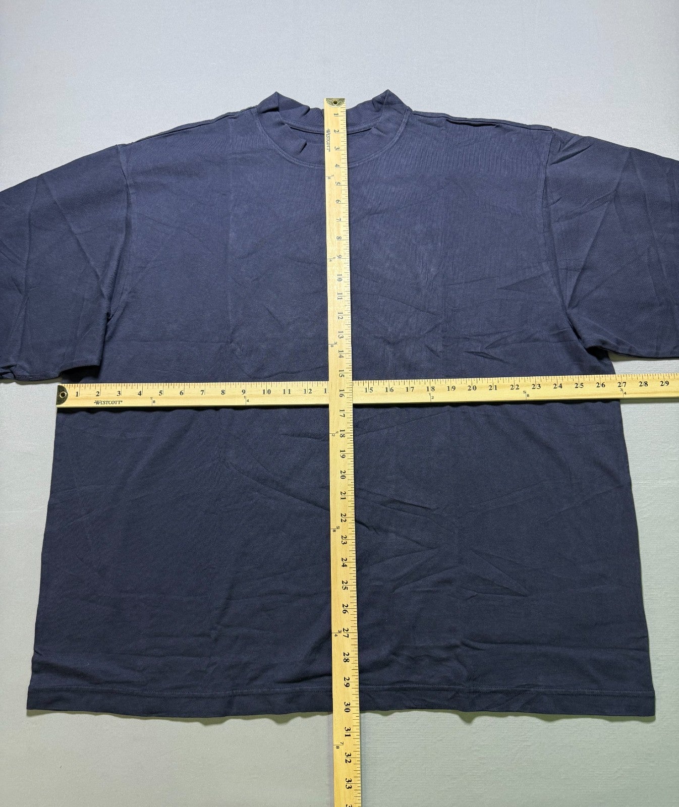 Yeezy YZY Gap Long Sleeve Shirt Men's XL Blue Crew Neck Streetwear Modern