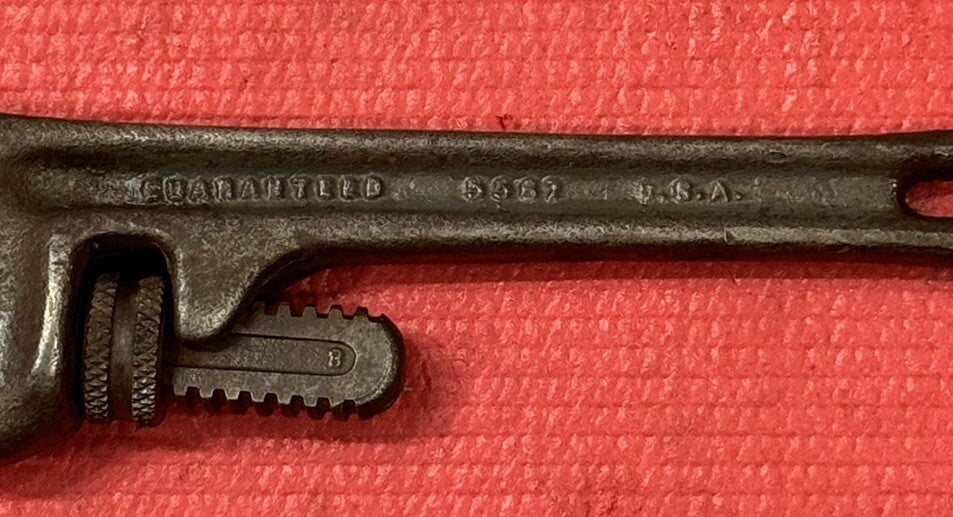 Vintage Craftsman 5567, 8" Heavy Duty Pipe Wrench Made in USA