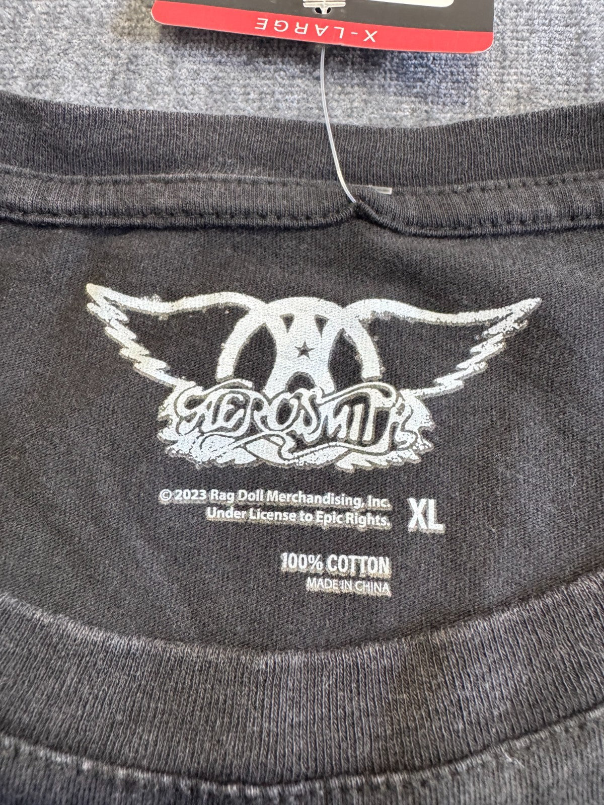 NWT Aerosmith Deuces are Wild Graphic Tee Shirt Women's XL Black 100% Cotton