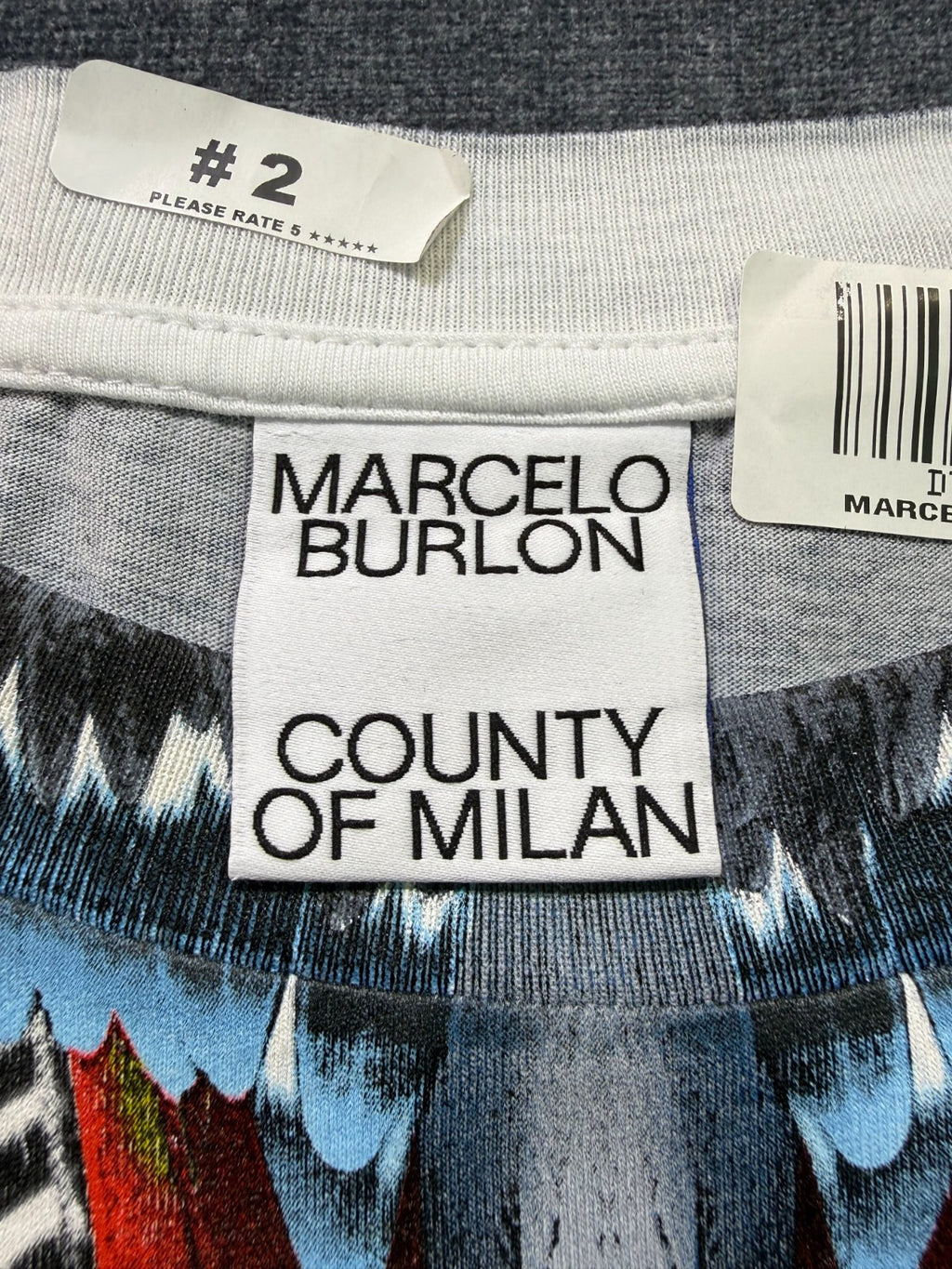 NWT Marcelo Burlon Icon Wings Sweatshirt Men's XL White Regular Fit Crew Neck