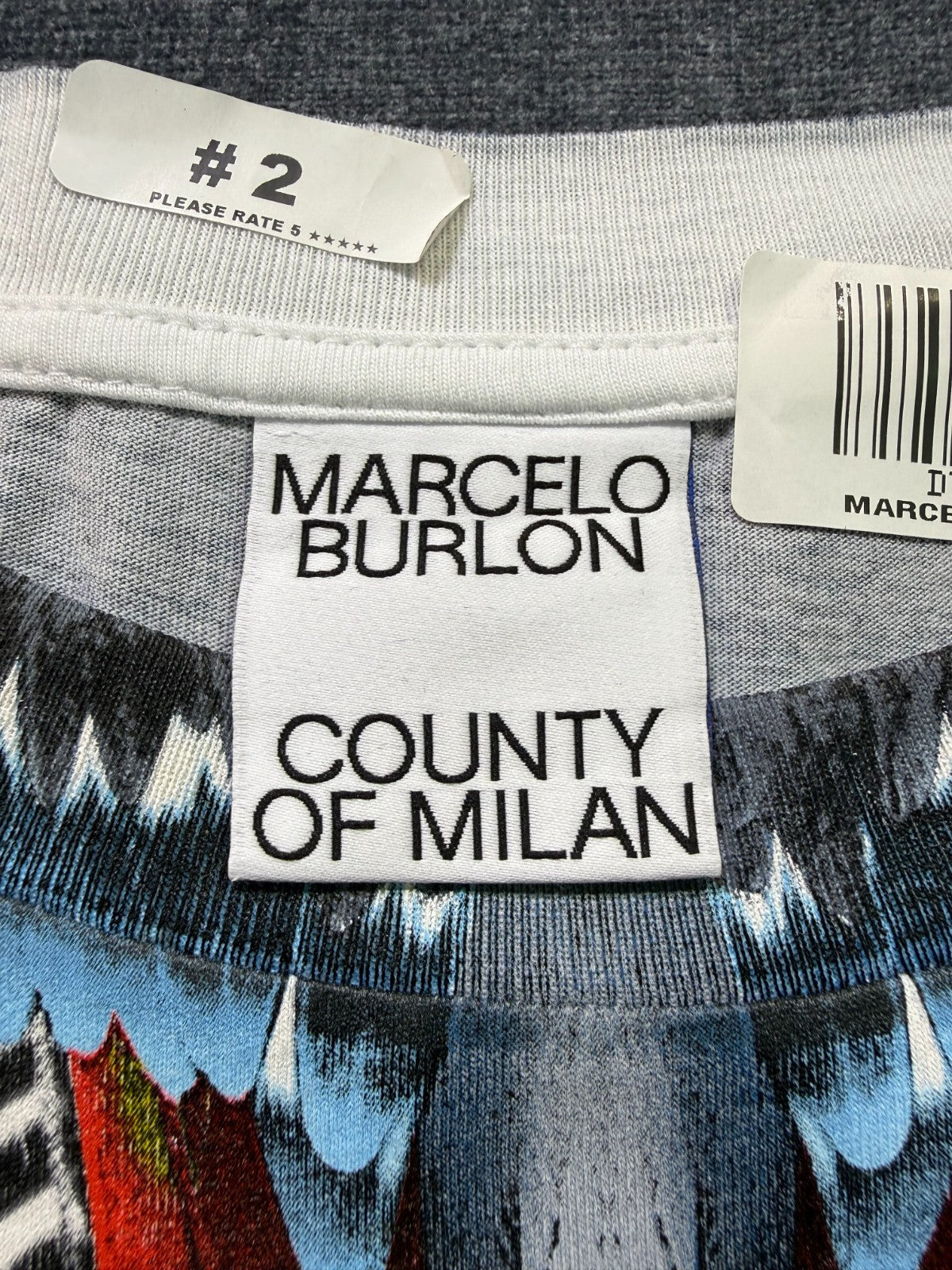 NWT Marcelo Burlon Icon Wings Sweatshirt Men's XL White Regular Fit Crew Neck