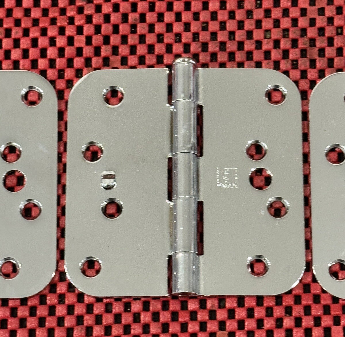 Hager Door Hinges 3pc Set 4" x 4"  5/8" Radius Corner Bright Chromium RC1843 NEW