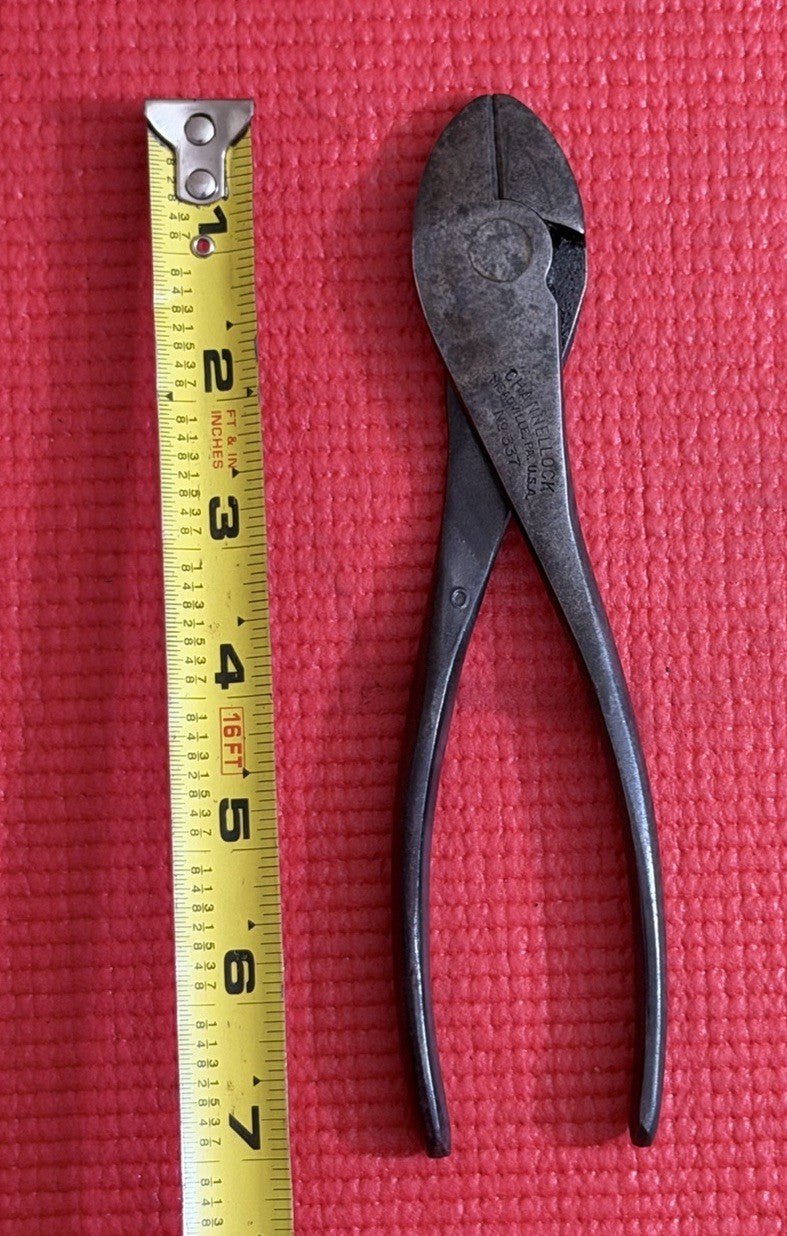 Vintage Channellock No.337, 7” Diagonal Cutters Pliers Channel Lock Made In USA