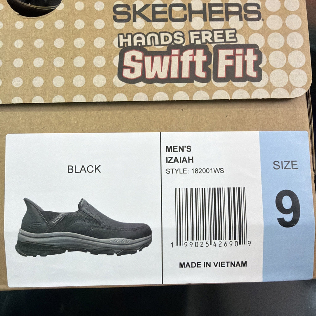 Skechers Men’s Hands Free Slip-ins Izaiah Black Slip-On Sneakers Men’s Size 9