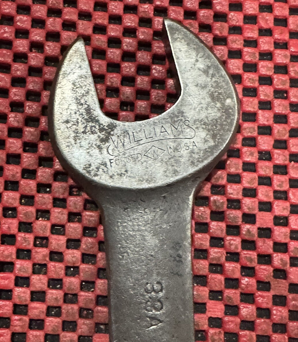 Vintage Williams Tools 33A Open End Wrench 7/8” X 15/16” Made In Usa S2