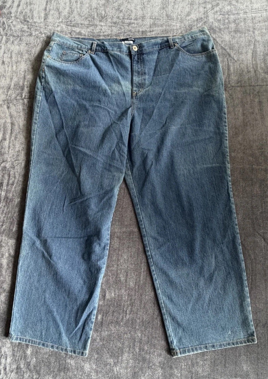 Basic Editions Classic Fit Woman 26W S Denim Blue medium Jeans NWT