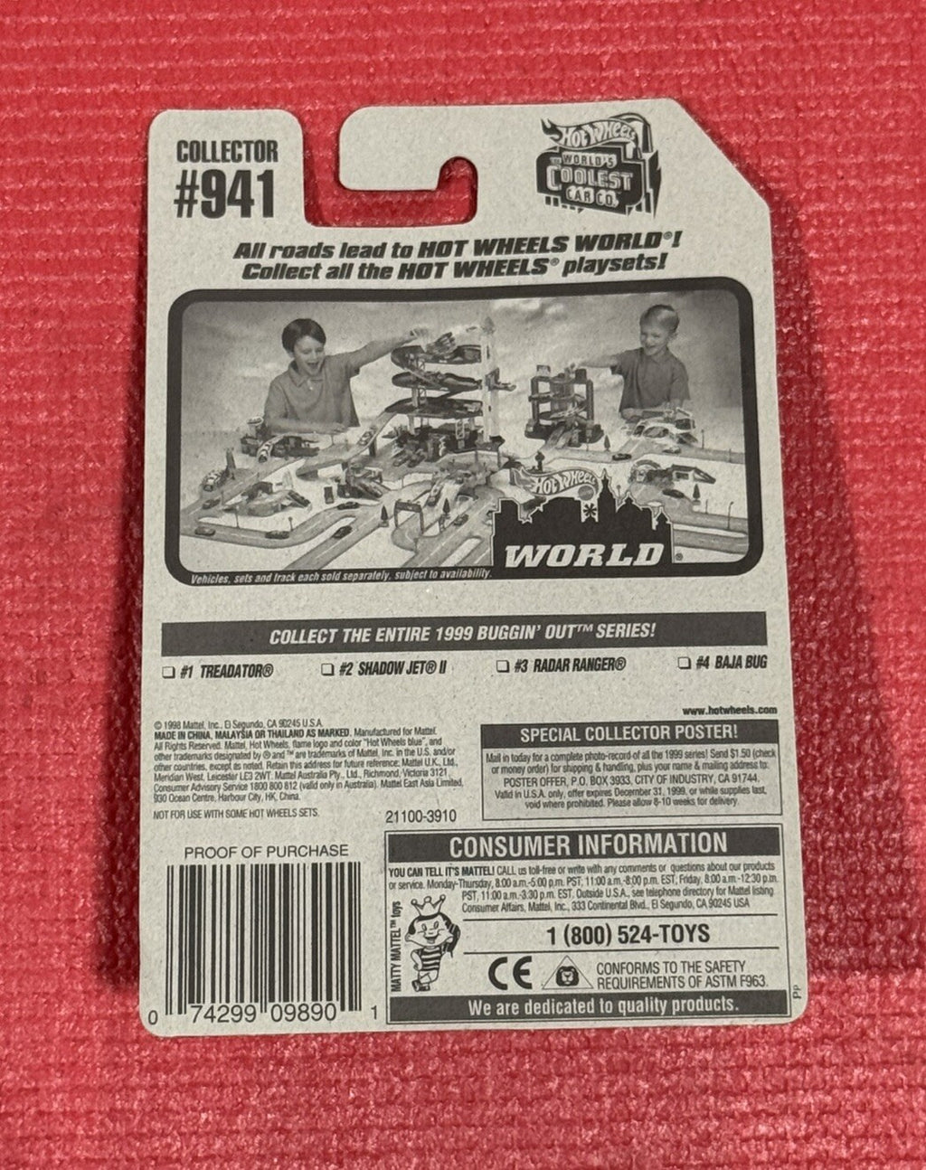 NEW Hot Wheels TREADATOR 1999 Buggin Out Series #941