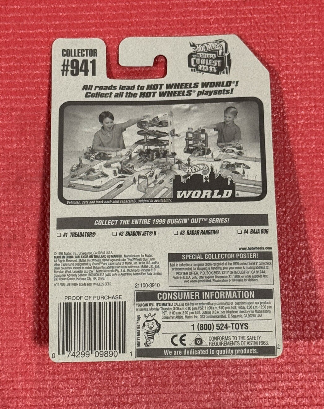 NEW Hot Wheels TREADATOR 1999 Buggin Out Series #941