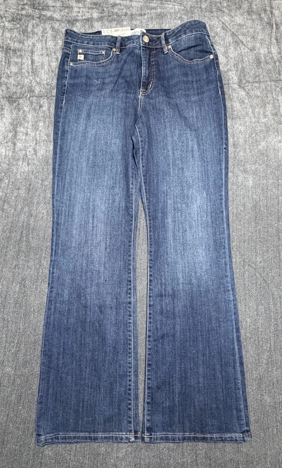 NWT Seven7 Dojo Flare Bootcut Jeans Women 10 Blue Denim High-Rise Casual Hipster