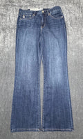 NWT Seven7 Dojo Flare Bootcut Jeans Women 10 Blue Denim High-Rise Casual Hipster