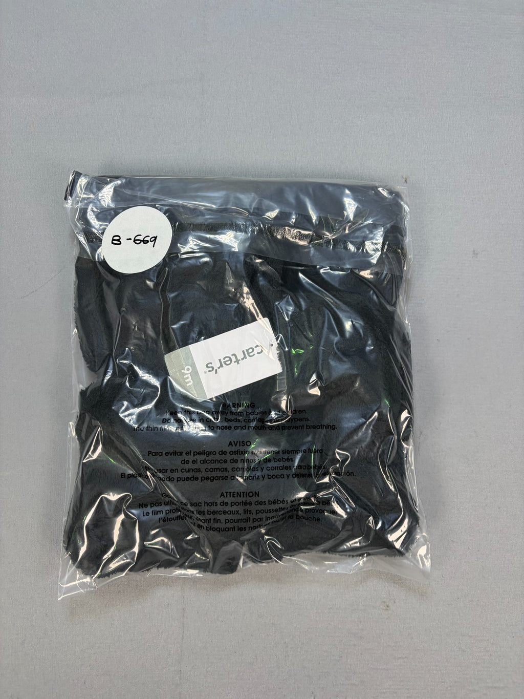 NWT Carter's Fleece Hooded Jacket Toddler Baby 9 Months Black Full-Zip Winter