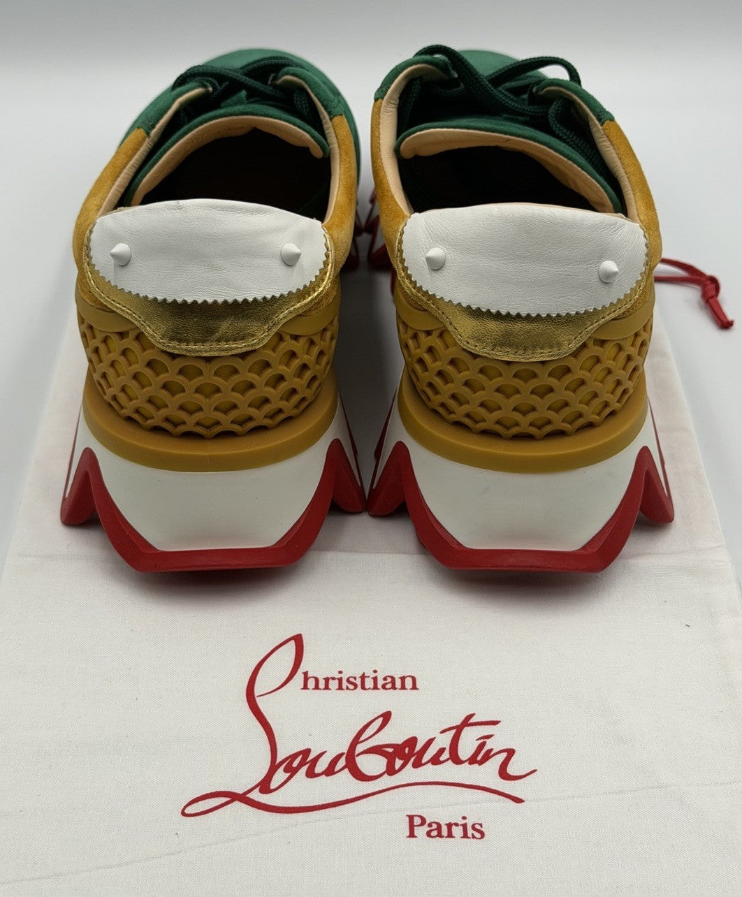 AUTHENTIC Christian Louboutin Loubishark Men's Suede Size 41.5 EU, 8.5 US NEW