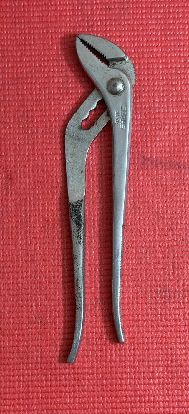 Vintage Sears 3072 Slip Groove Joint Adjustable 9 1/2” Pliers Made In Japan