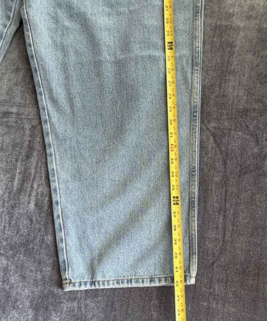 Basic Editions Regular Fit Men’s 48W X 30L Denim Blue Light Jeans NWT
