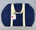 NWT Champion Canvas Duffel Bag Navy Blue Embroidered Logo Travel Weekender Gym