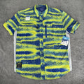 Loco Skailz Mens Blue Green Gray Print Fishing Shirt Size XXL NWT NEW
