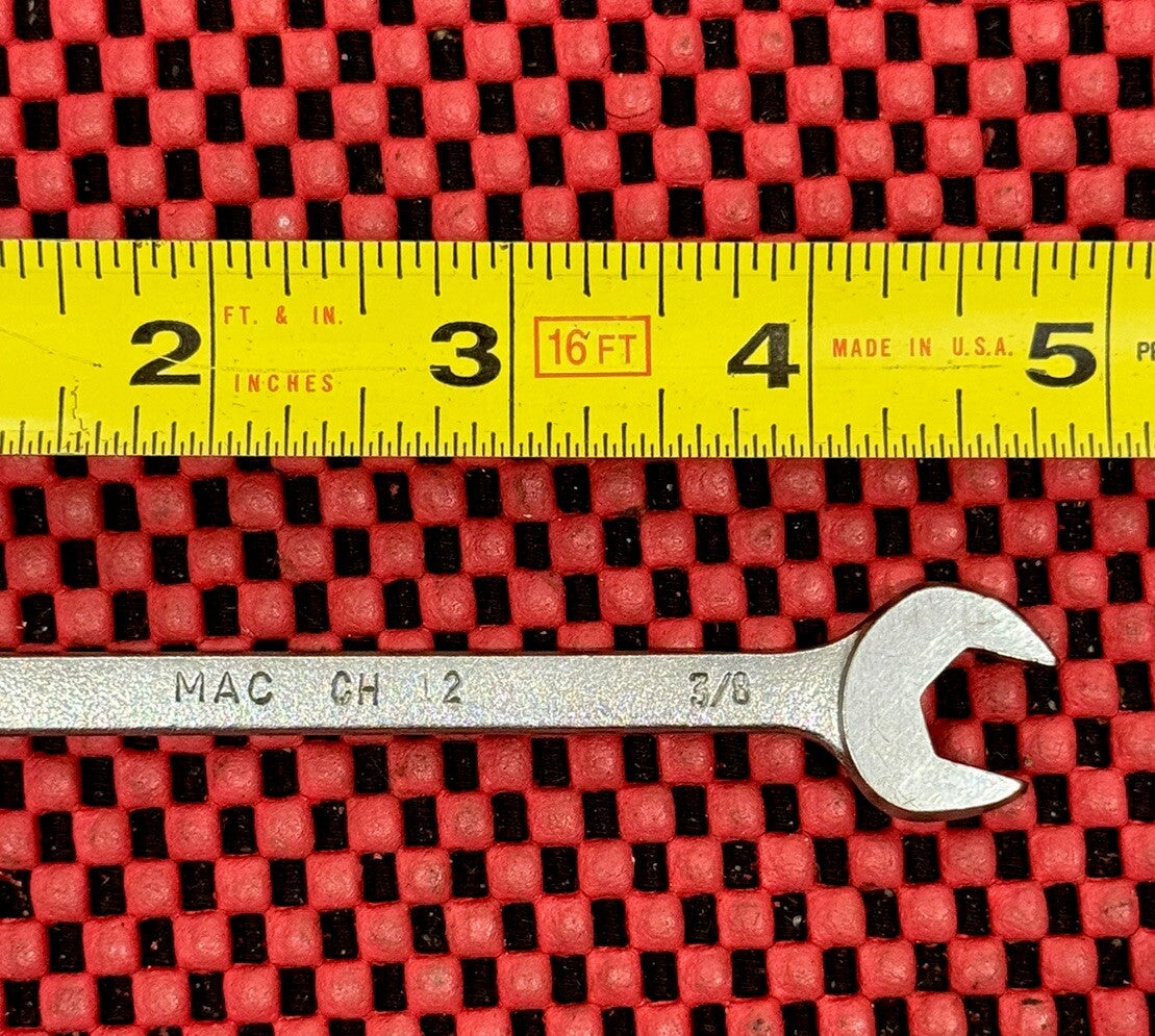 MAC Tools CH12  3/8” 6 Point Combination Wrench, 4-1/2” Long, Made In USA N9