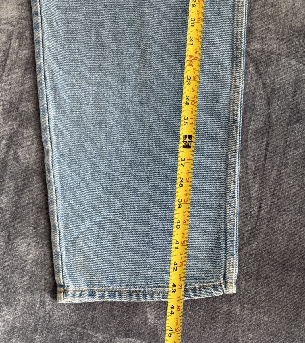 Basic Editions Regular Fit Men’s 44W X 32L Denim Blue Light Jeans NWT