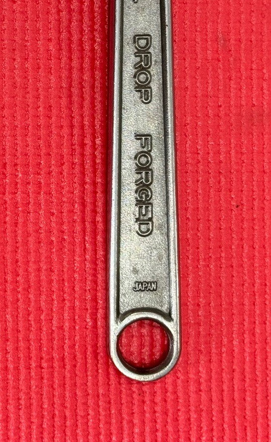 Vintage Fuller Chrome Alloy No. 10 Adjustable Wrench Full Drop Forged Japan
