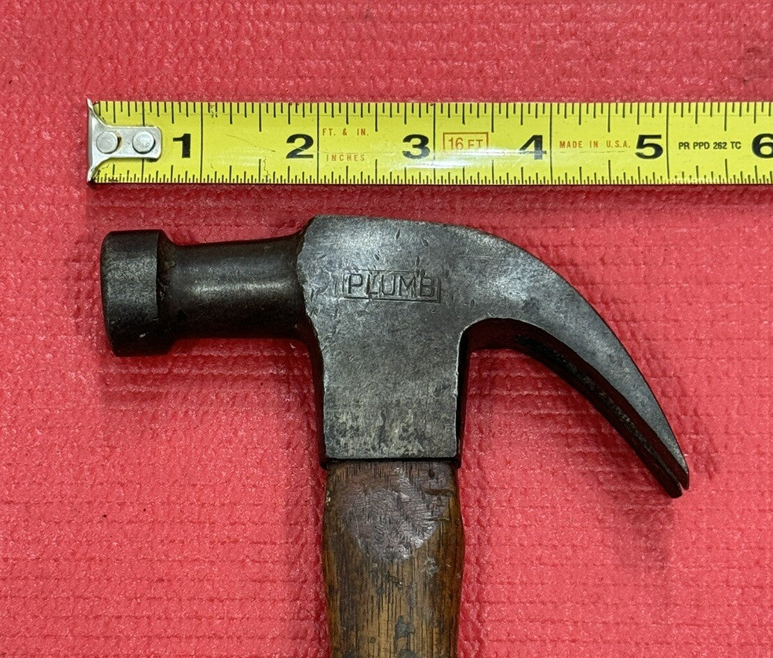 Vintage PLUMB Claw Hammer 13” Long Made In USA