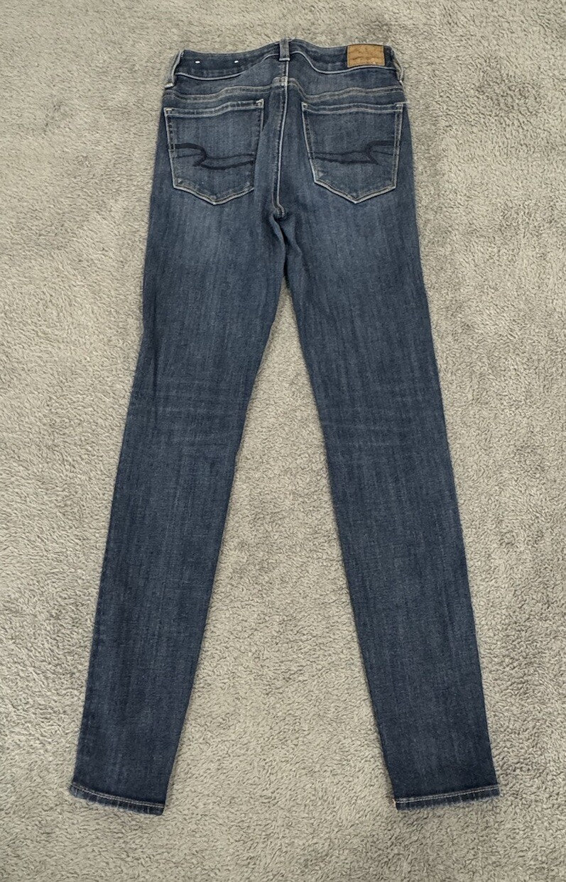 American Eagle Outfitters Womens Size 00, Hi-Rise Jegging Jeans Super Stretch X4