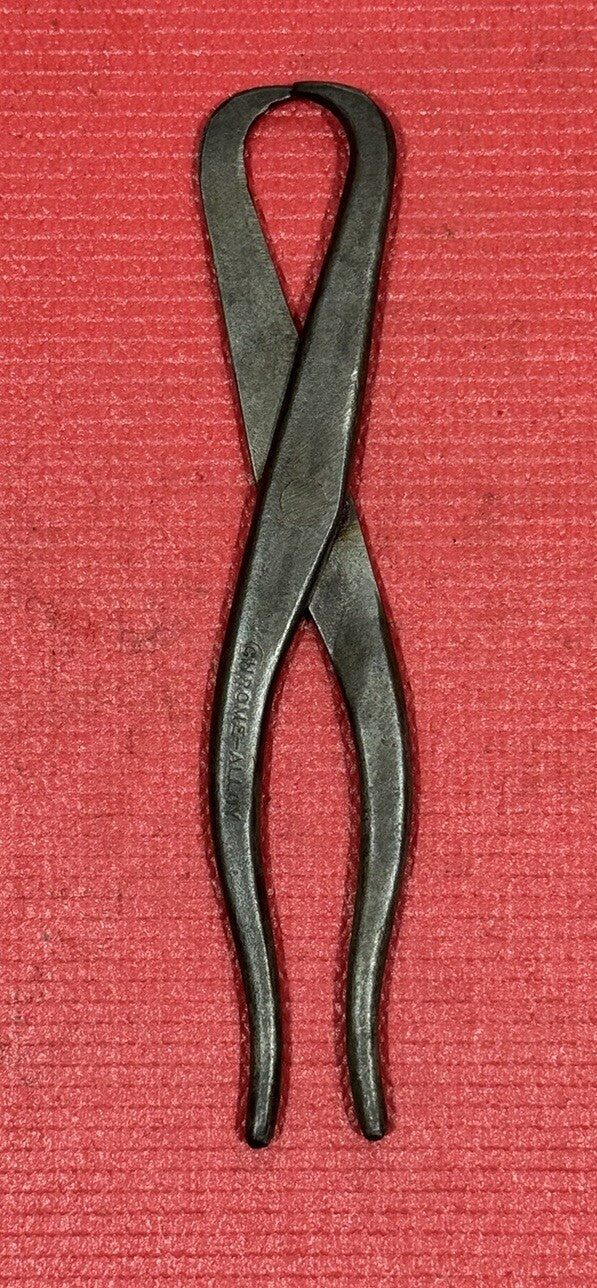 Vintage Chrome Alloy Tools Brake Spring Pliers Made in USA Antique Rare