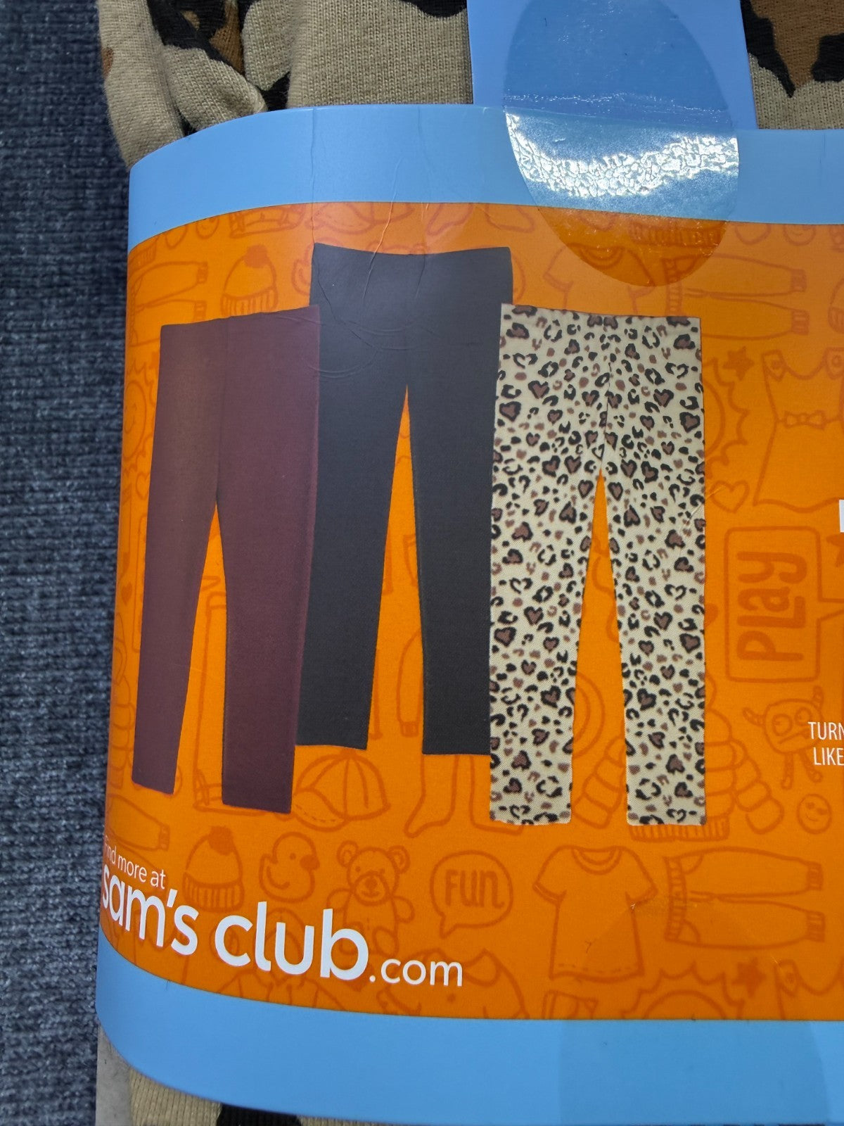 NWT Member's Mark My Favorite Leggings Girls 6/6X Multicolor Preppy - 3-Pack