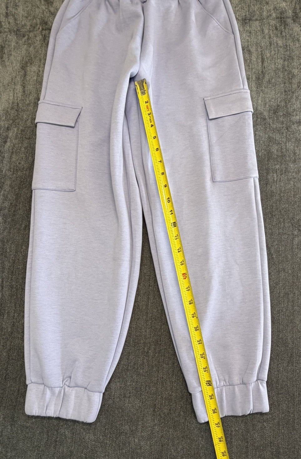 Express Cargo Joggers Women's Small Light Gray Elastic Waist Pull-On Classic