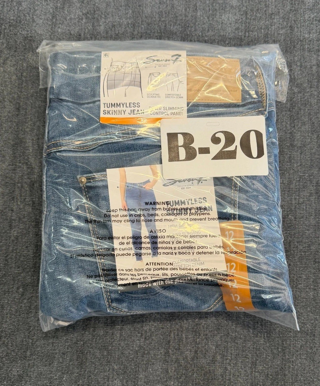 NWT Seven7 Skinny Jeans Women's 12 Blue Denim High Rise Stretch Casual 5-Pockets
