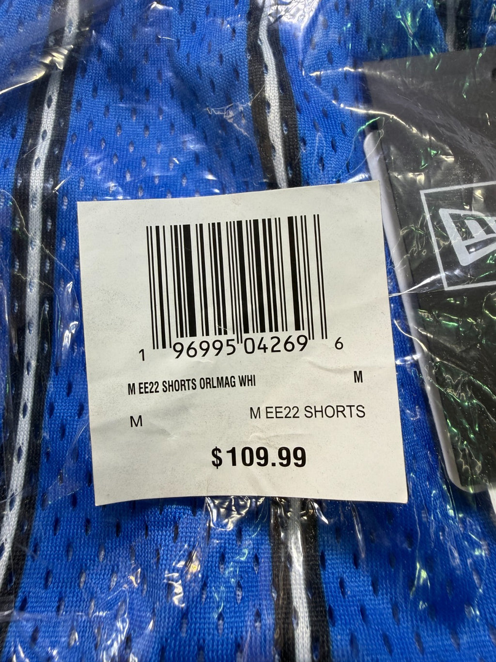 NWT New Era X NBA Eric Emanuel Orlando Magic Shorts Men's Medium Blue Athleisure