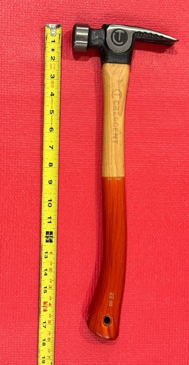 Crescent 22 Oz. Wood Milled-Face Framing Hammer With Magnetic Nail Starter NEW