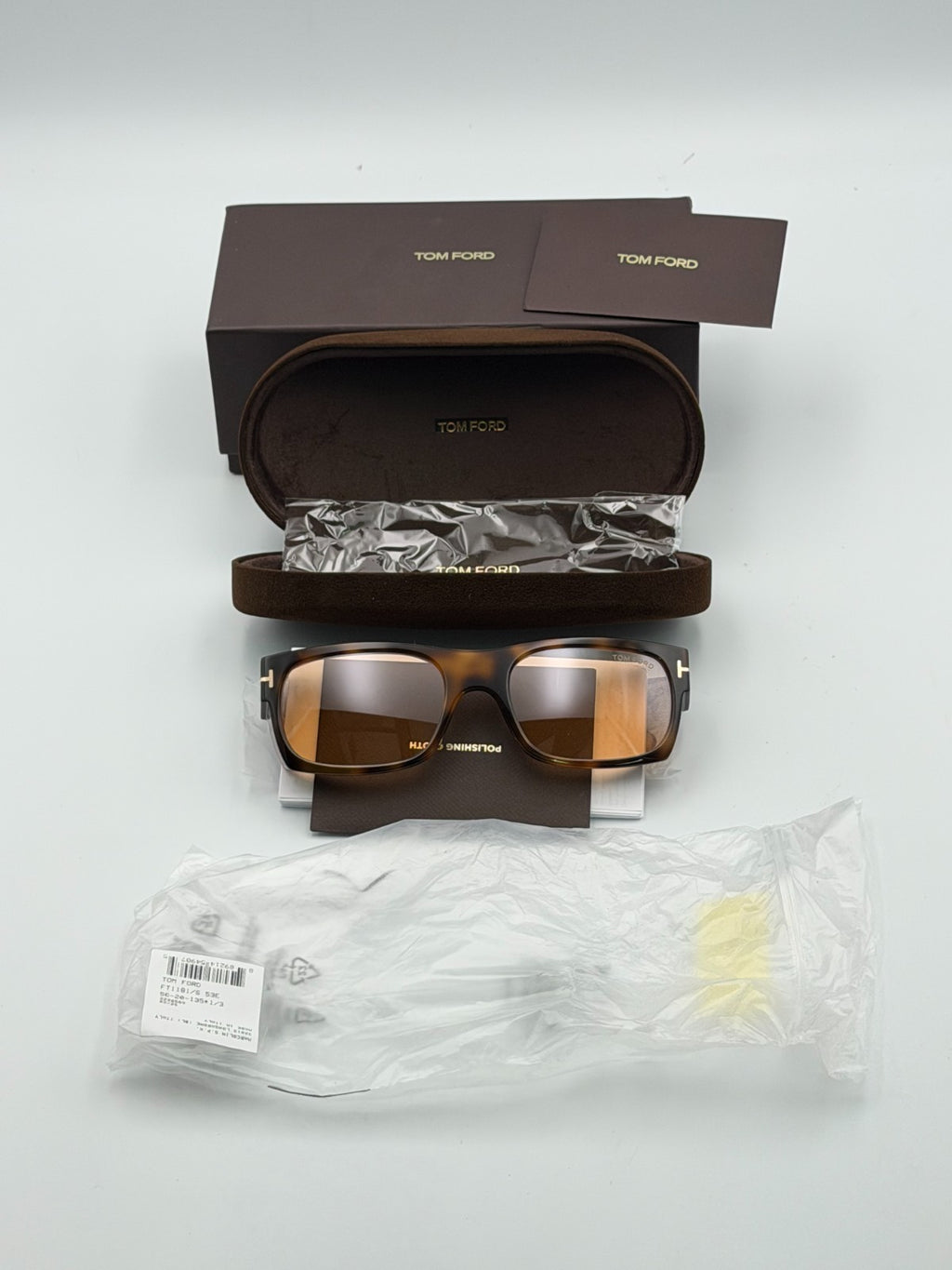 Tom Ford FT1181 JUAN 53E Stylish Sunglasses Men's Brown Frame 100% UV Protection