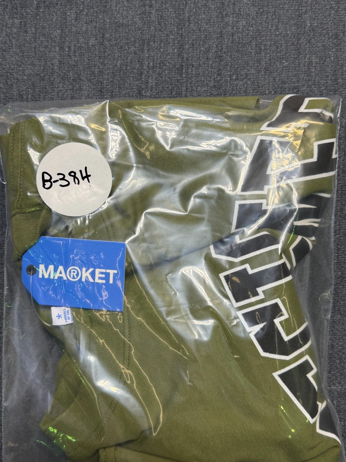 NWT Market Short Sleeve "Designer" T-Shirt Men's Large Olive Green Crew Neck
