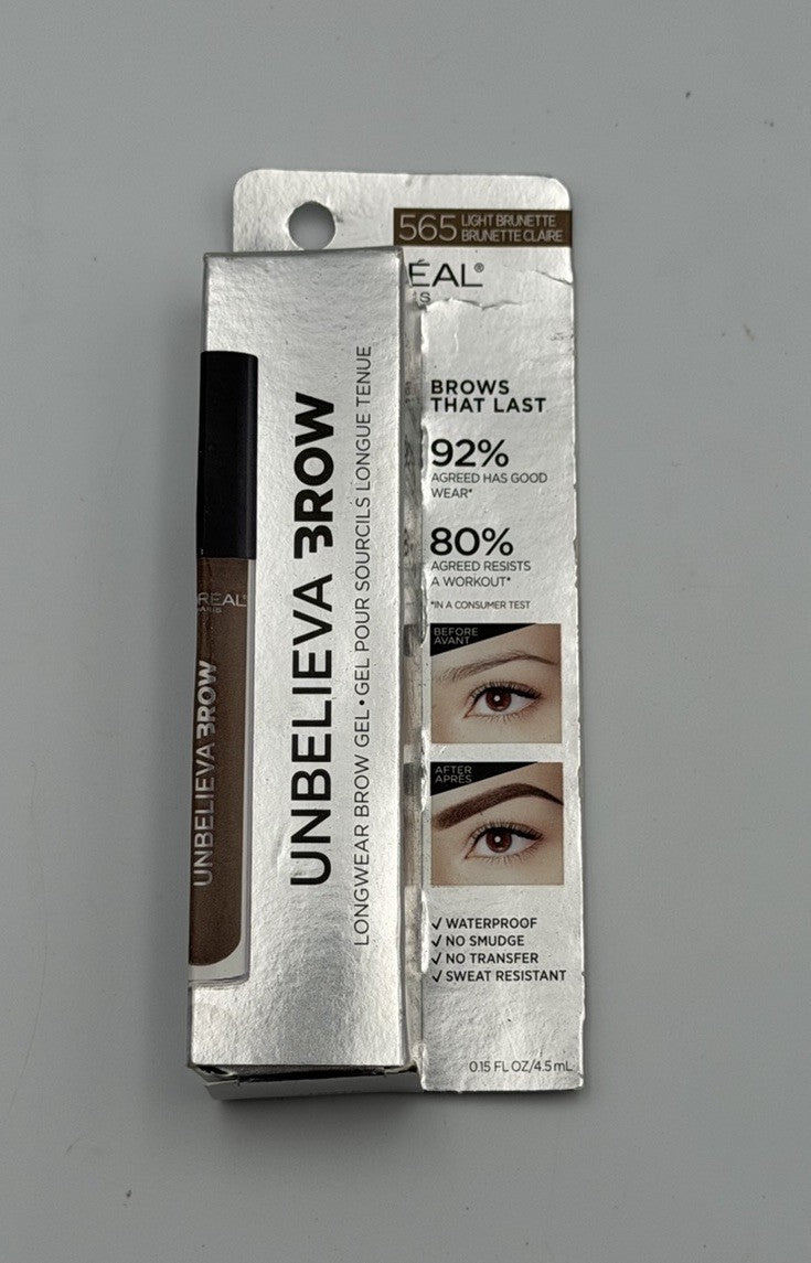 L'Oreal Paris Unbelieva-Brow Longwear Waterproof Tinted Brow Gel, Light Brunette