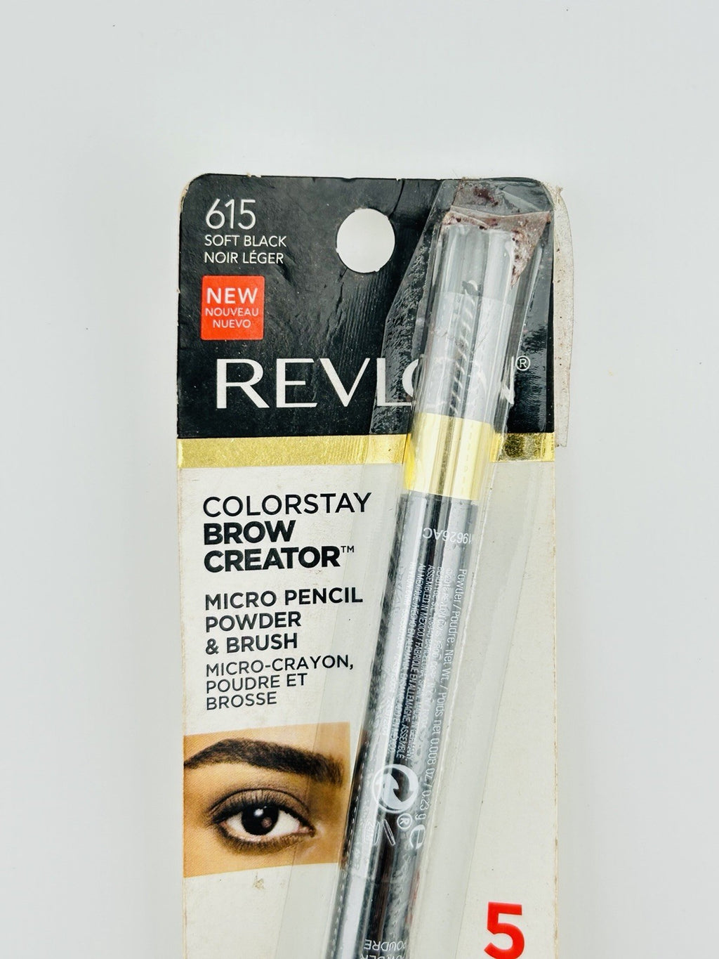 Revlon Colorstay Brow Creator Micro Tip Pencil | 615 - Soft Black NEW