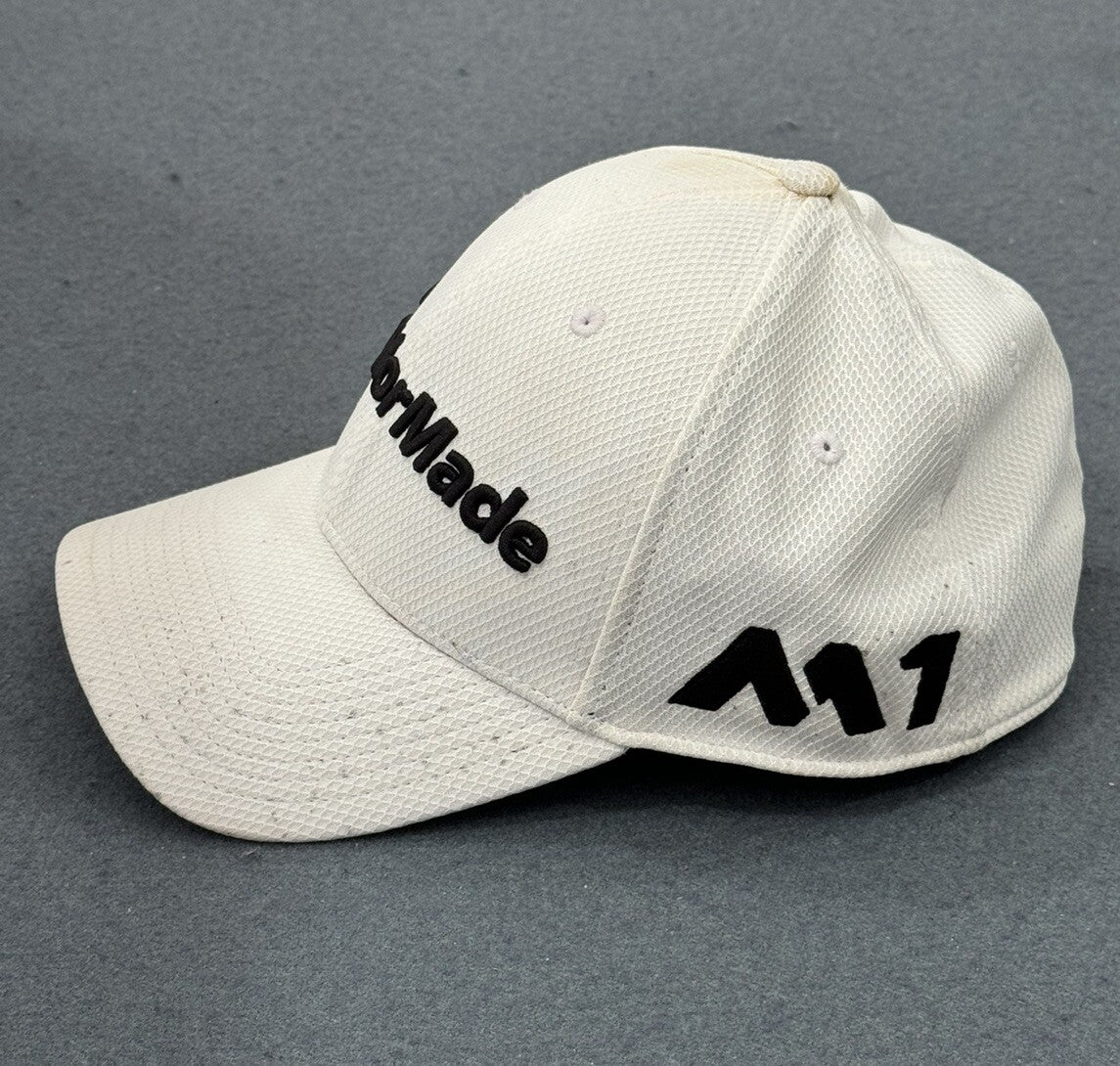 TaylorMade Golf Tour Men’s Small/Medium Hat Fitted New Era 39Thirty White C1