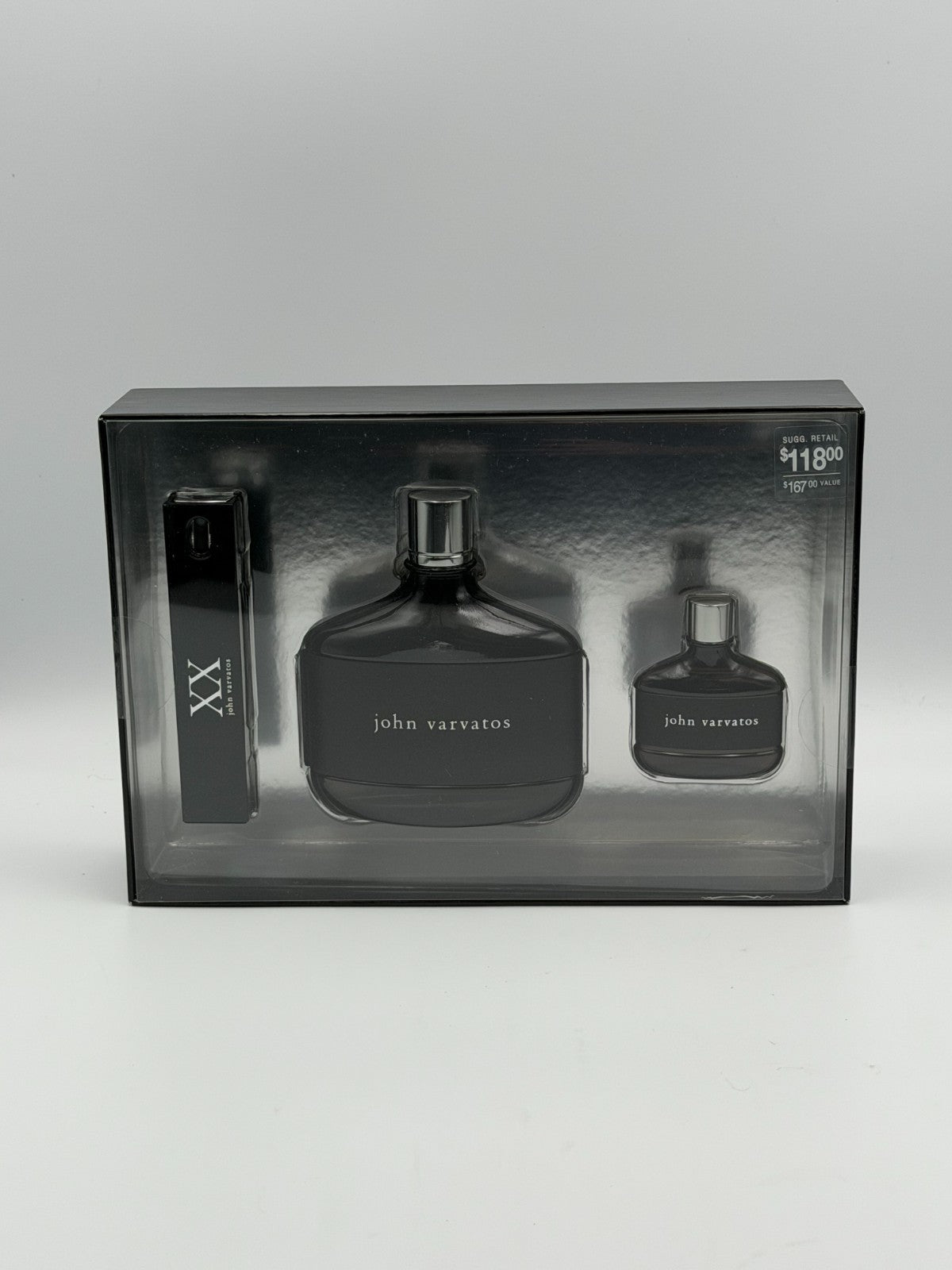 John Varvatos XX 3 Piece Gift Set Men's EDT Fragrance Spray - 4.2 Oz & 0.57 Oz