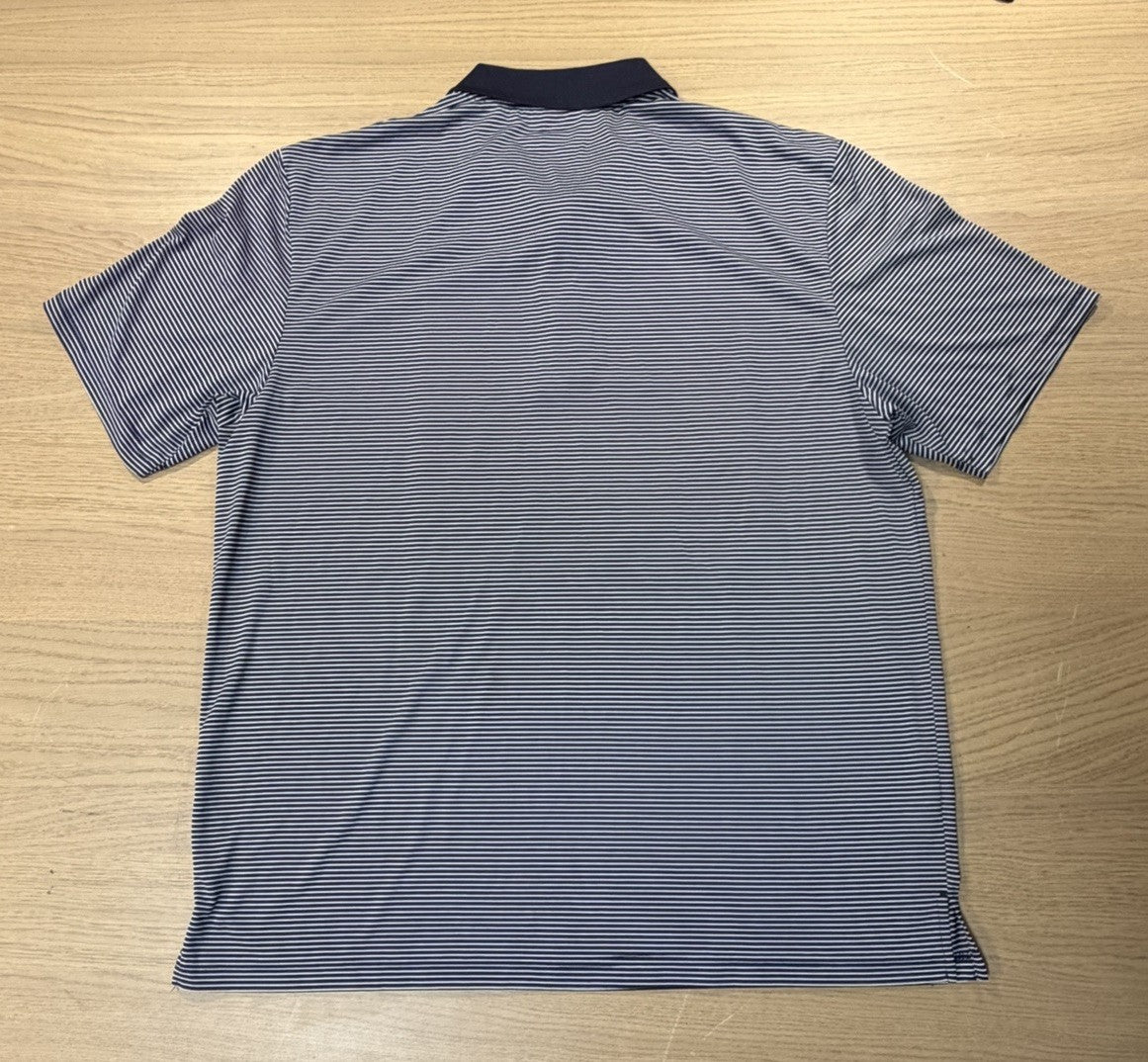 New Grand Slam Performance Men's XL Short Sleeve Polo Shirt Peacoat Blue Striped