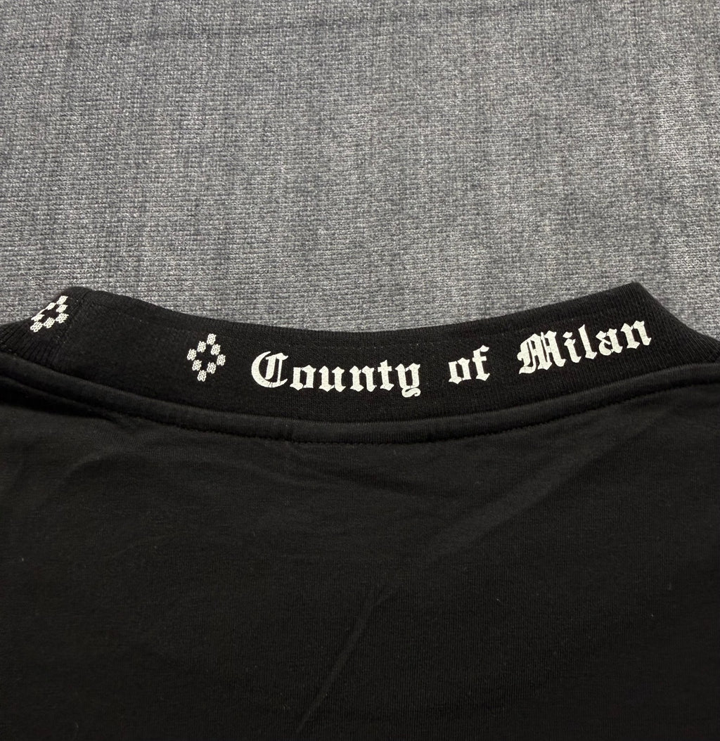 Marcelo Burlon County of Milan T-Shirt Men's XL Black Short Sleeve Crew Neck