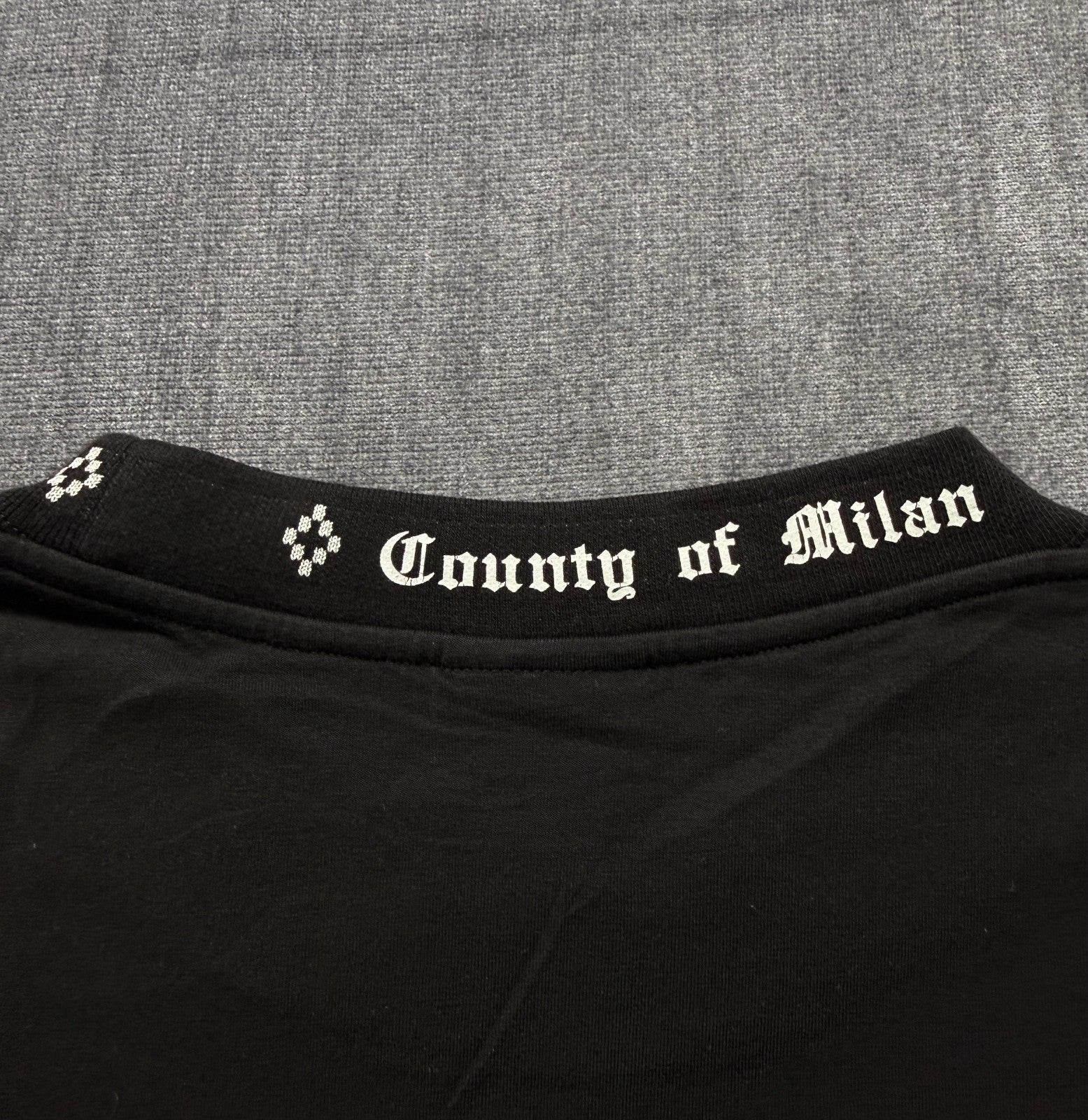 Marcelo Burlon County of Milan T-Shirt Men's XL Black Short Sleeve Crew Neck