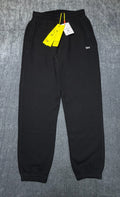 Off-White Stamp Plain Sweatpants Black Kids 12 Black Slash Pockets 100% Cotton